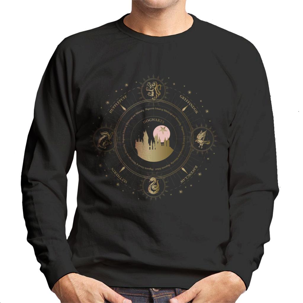 Harry Potter Hogwarts Houses Gold Silhouette Men's product image 1