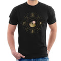Harry Potter Hogwarts Houses Gold Silhouette Men's T-Shirt product image 1