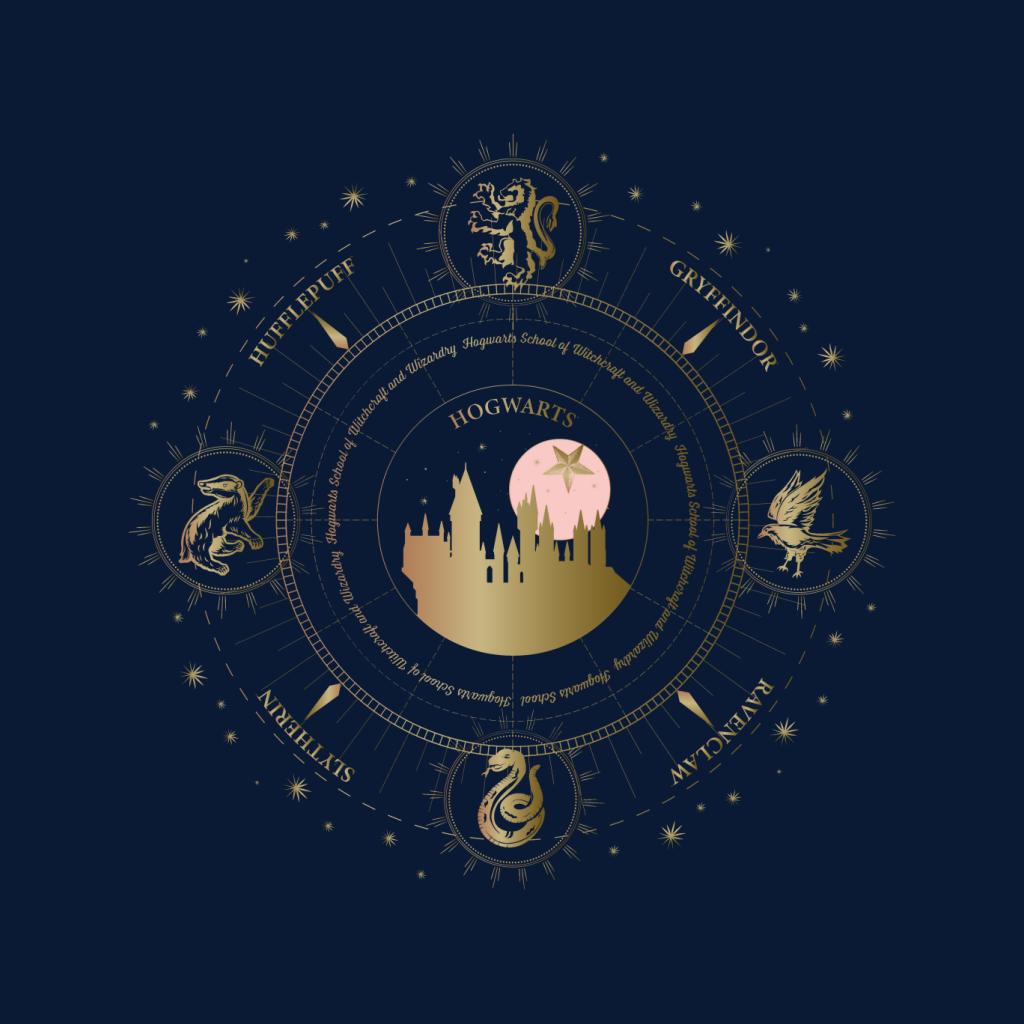 Harry Potter Hogwarts Houses Gold Silhouette Kid's T-Shirt product image 7