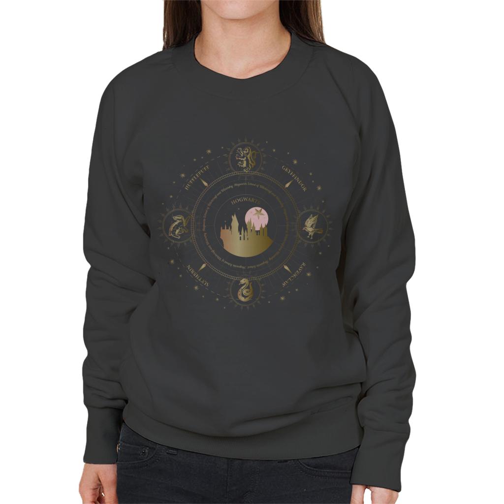 Harry Potter Hogwarts Houses Gold Silhouette Women's product image 4