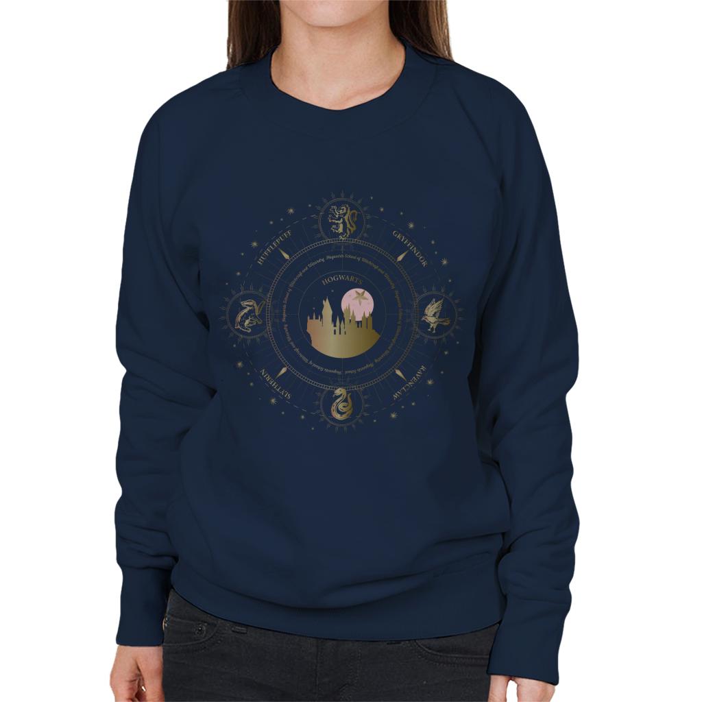 Harry Potter Hogwarts Houses Gold Silhouette Women's product image 6