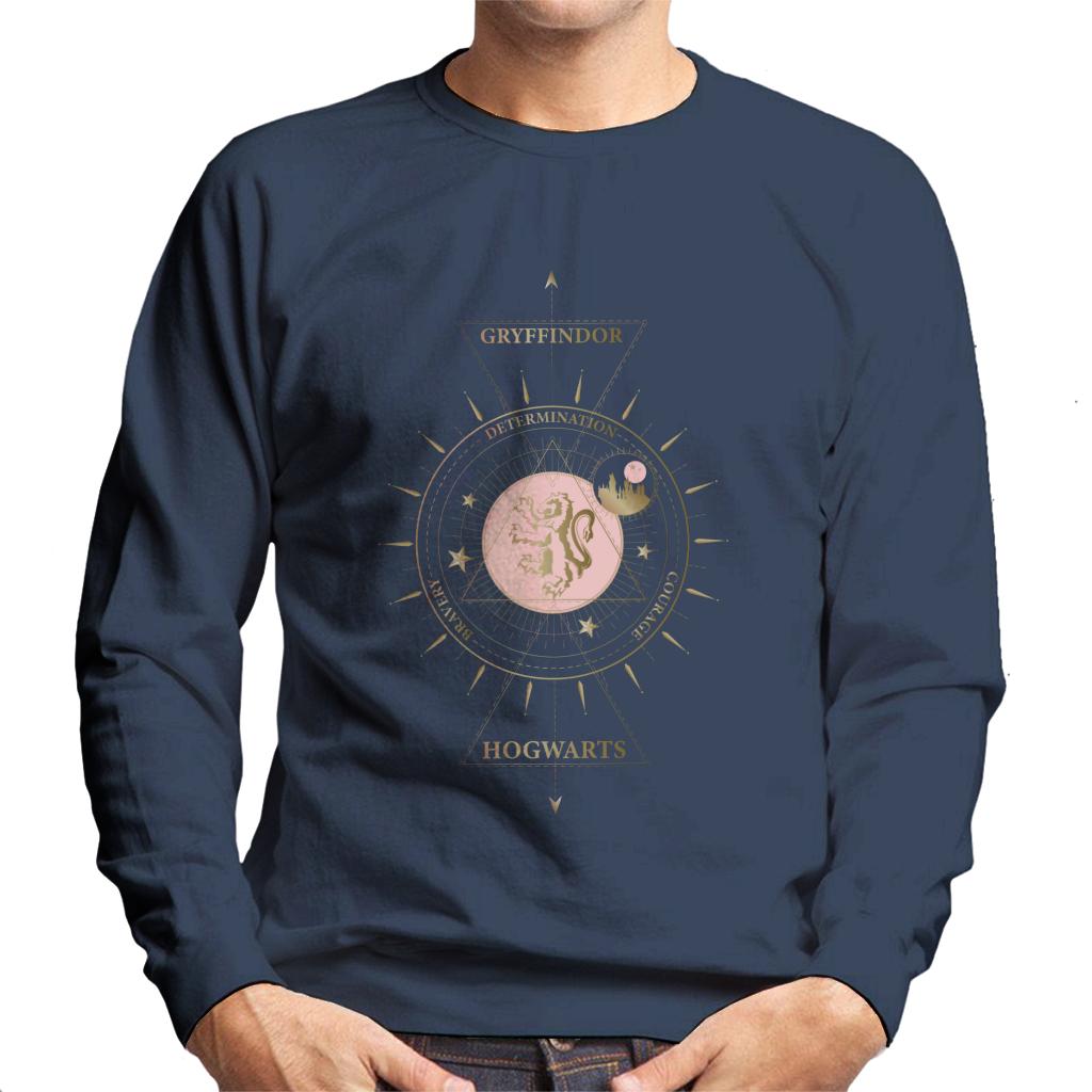 Harry Potter Gryffindor Gold Lion Emblem Men's Sweatshirt product image 4