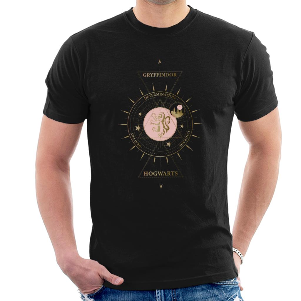Harry Potter Gryffindor Gold Lion Emblem Men's T-Shirt product image 1
