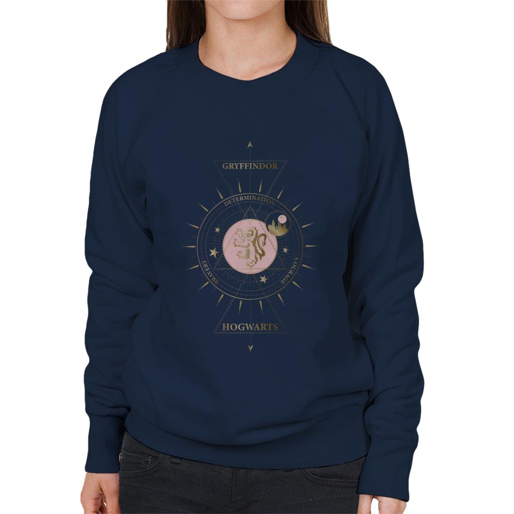 Harry Potter Gryffindor Gold Lion Emblem Women's Sweatshirt product image 4
