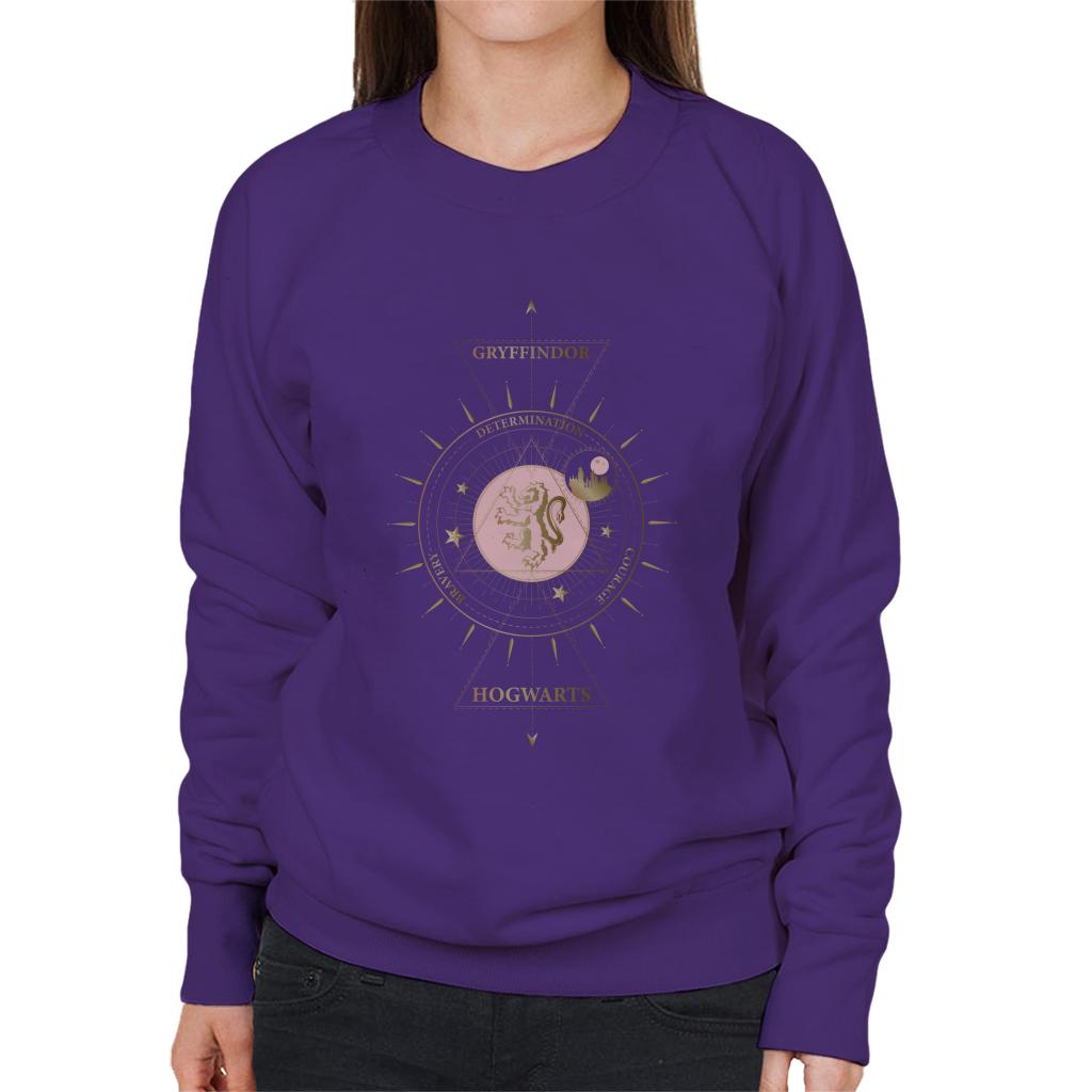 Harry Potter Gryffindor Gold Lion Emblem Women's Sweatshirt product image 6