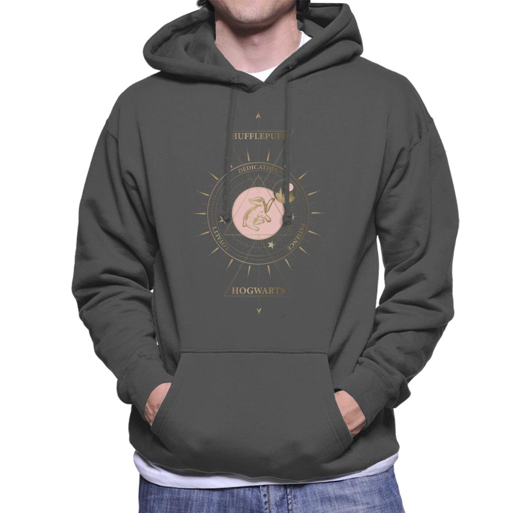 Harry Potter Hufflepuff Gold Badger Emblem Men's Hooded product image 4