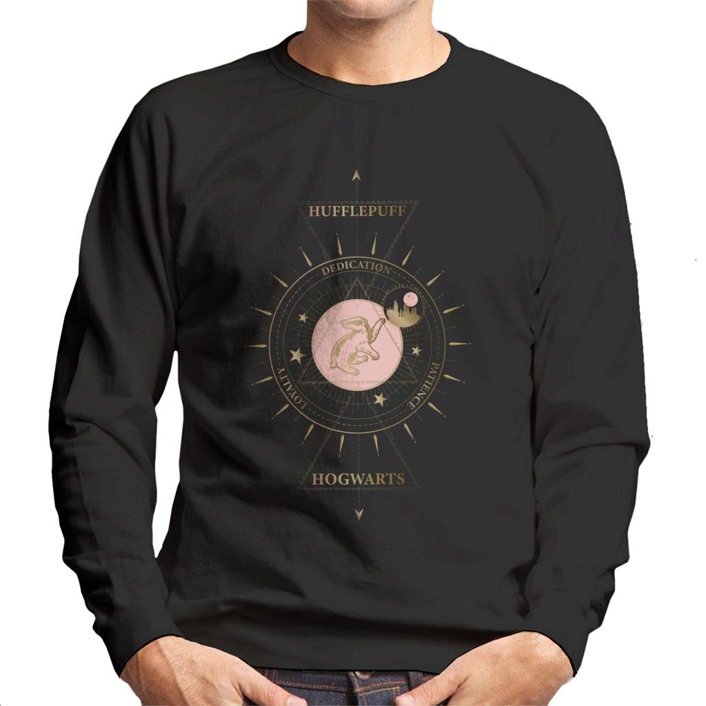 Harry Potter Hufflepuff Gold Badger Emblem Men's Sweatshirt product image 1