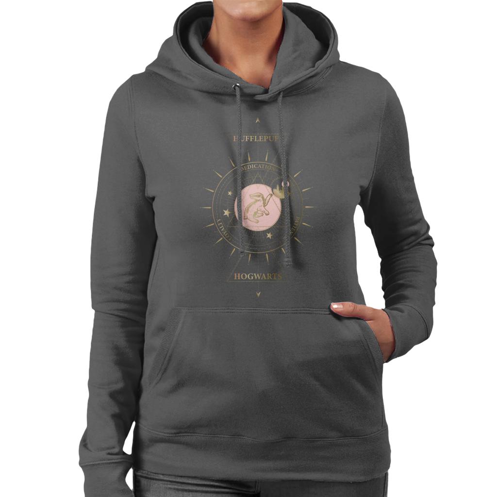 Harry Potter Hufflepuff Gold Badger Emblem Women's Hooded product image 4