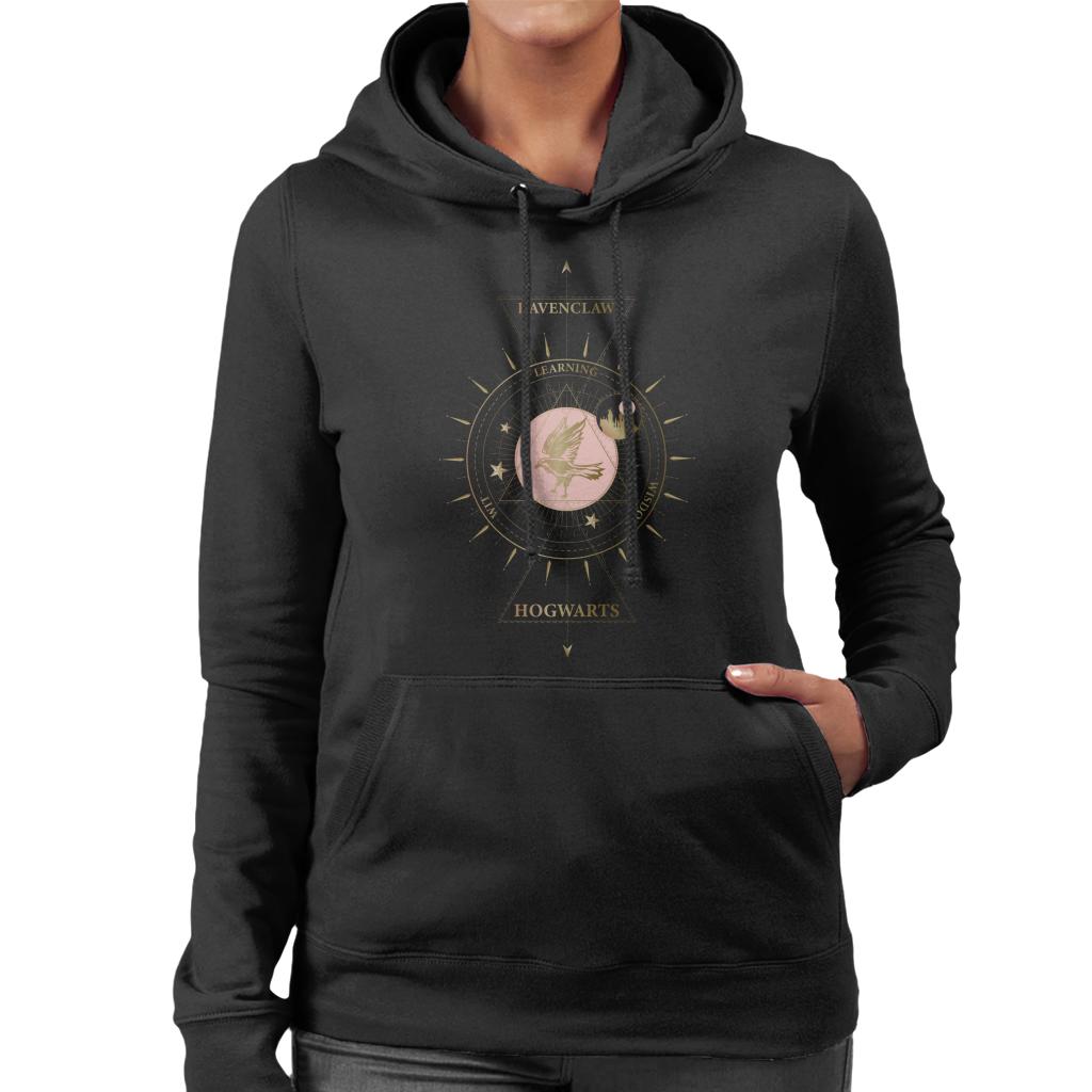Harry Potter Ravenclaw Gold Emblem Women's Hooded Sweatshirt product image 1