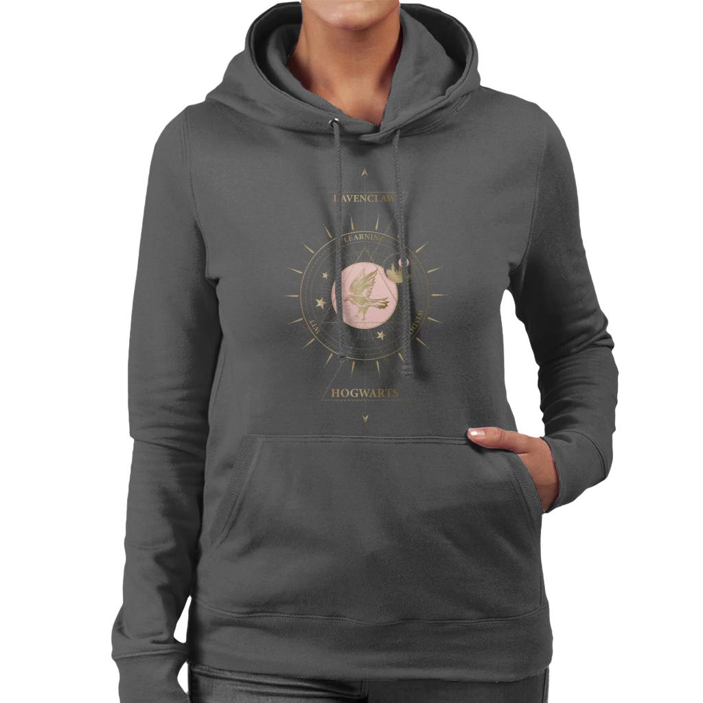Harry Potter Ravenclaw Gold Emblem Women's Hooded Sweatshirt product image 4