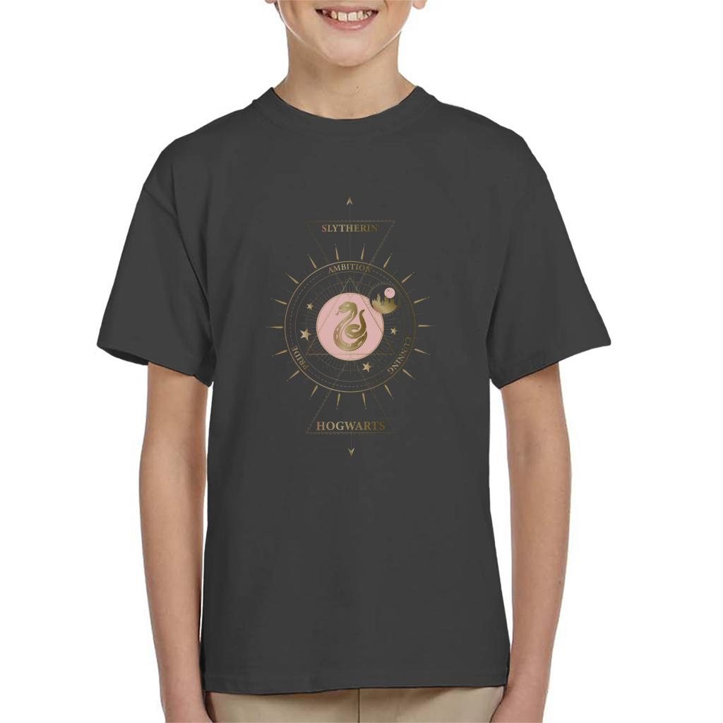 Harry Potter Slytherin Snake Gold Emblem Kid's T-Shirt product image 4