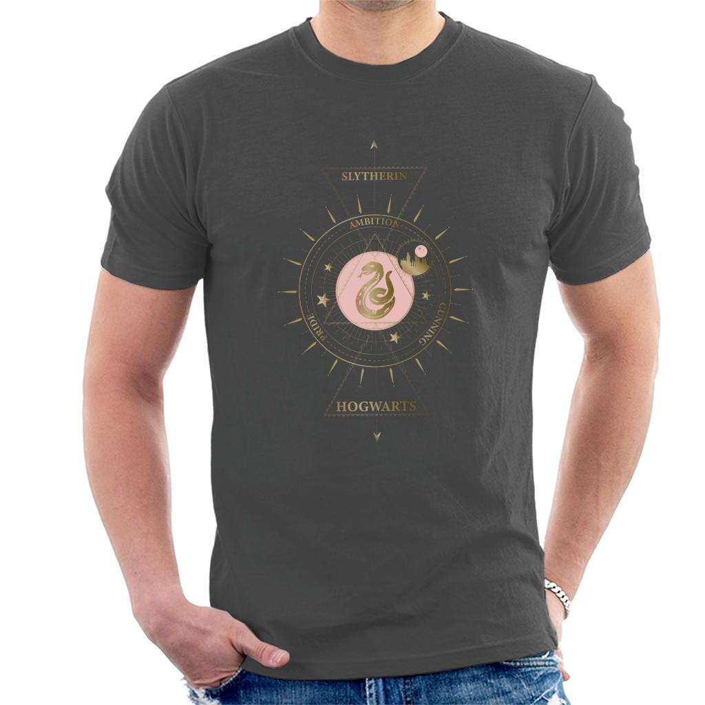 Harry Potter Slytherin Snake Gold Emblem Men's T-Shirt product image 4