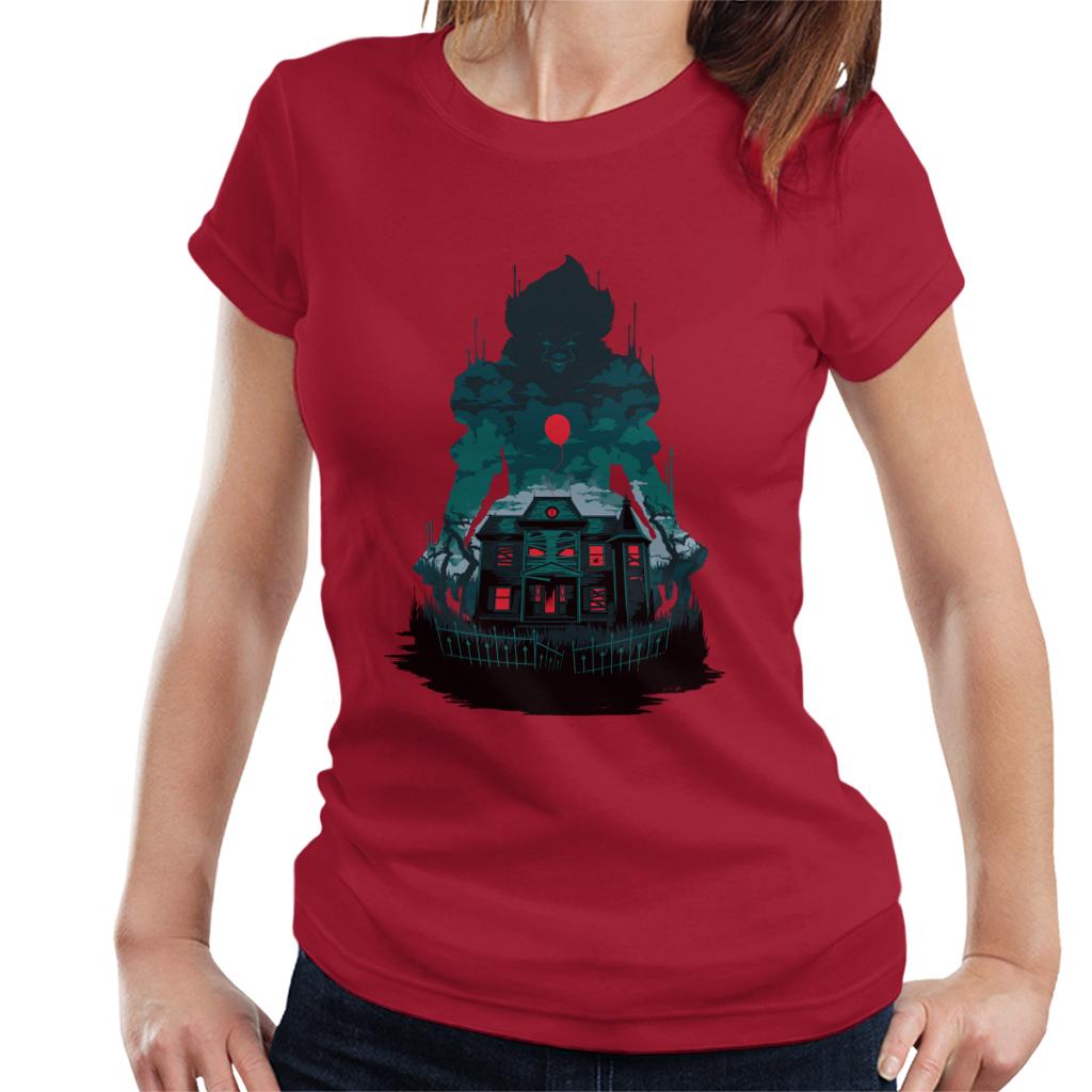 IT Pennywise House Red Balloon Women's T-Shirt product image 4