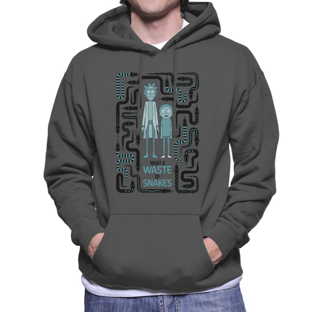Rick and Morty A Waste Of Snakes Men's Hooded Sweatshirt product image 1