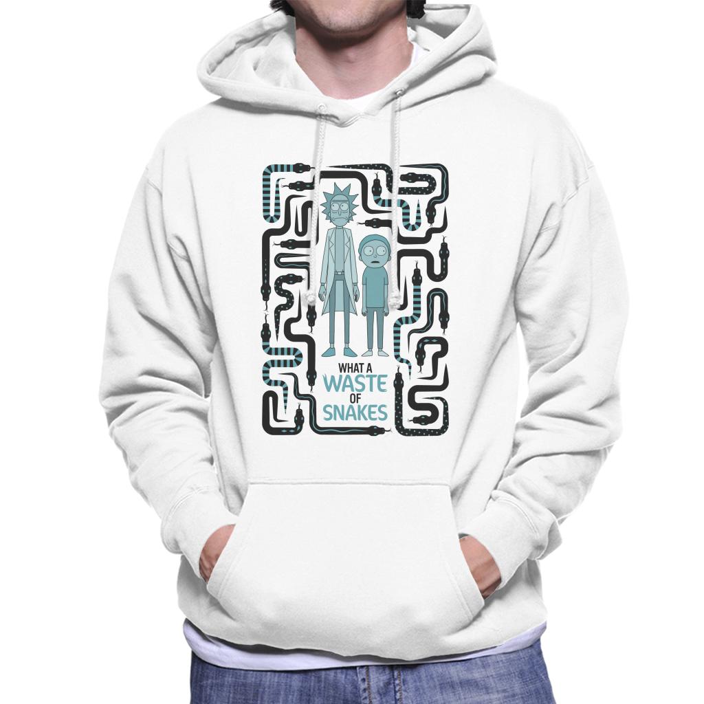 Rick and Morty A Waste Of Snakes Men's Hooded Sweatshirt product image 4