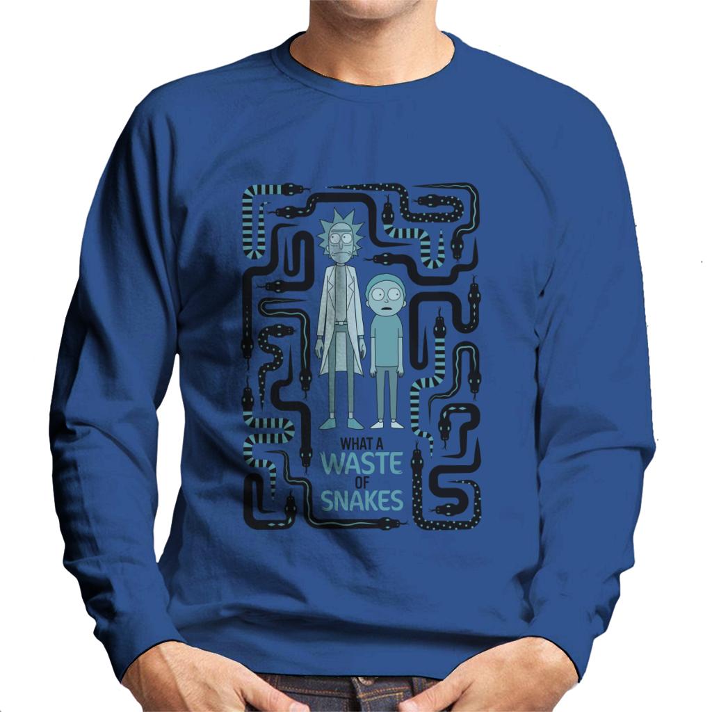 Rick and Morty A Waste Of Snakes Men's Sweatshirt product image 6