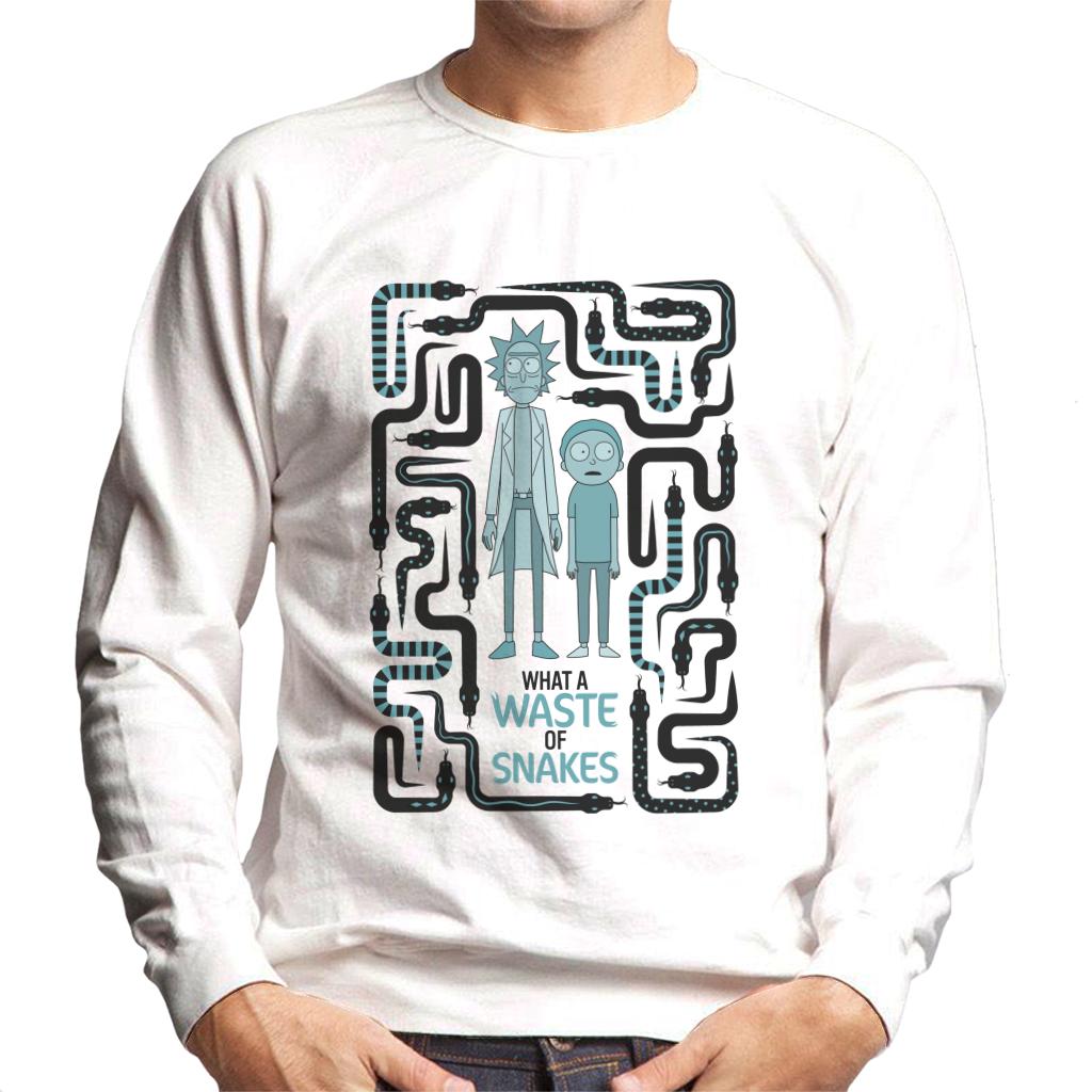 Rick and Morty A Waste Of Snakes Men's Sweatshirt product image 4