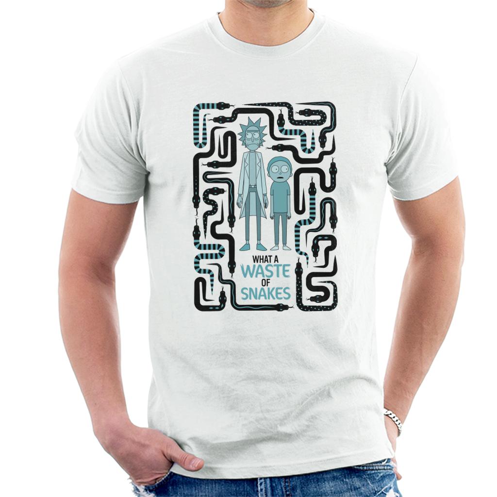 Rick and Morty A Waste Of Snakes Men's T-Shirt product image 4