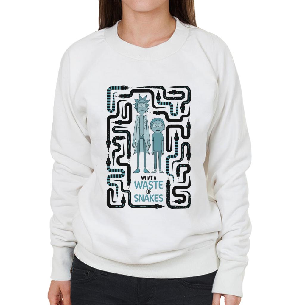 Rick and Morty A Waste Of Snakes Women's Sweatshirt product image 4