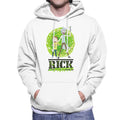 Rick and Morty Portal Green Splatter Text Men's Hooded product image 1
