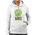 Rick and Morty Portal Green Splatter Text Women's Hooded product image 1