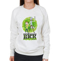 Rick and Morty Portal Green Splatter Text Women's Sweatshirt product image 1