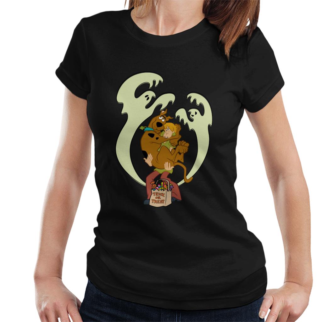 Scooby Doo Halloween Trick Or Treat Ghosts Women's T-Shirt product image 1