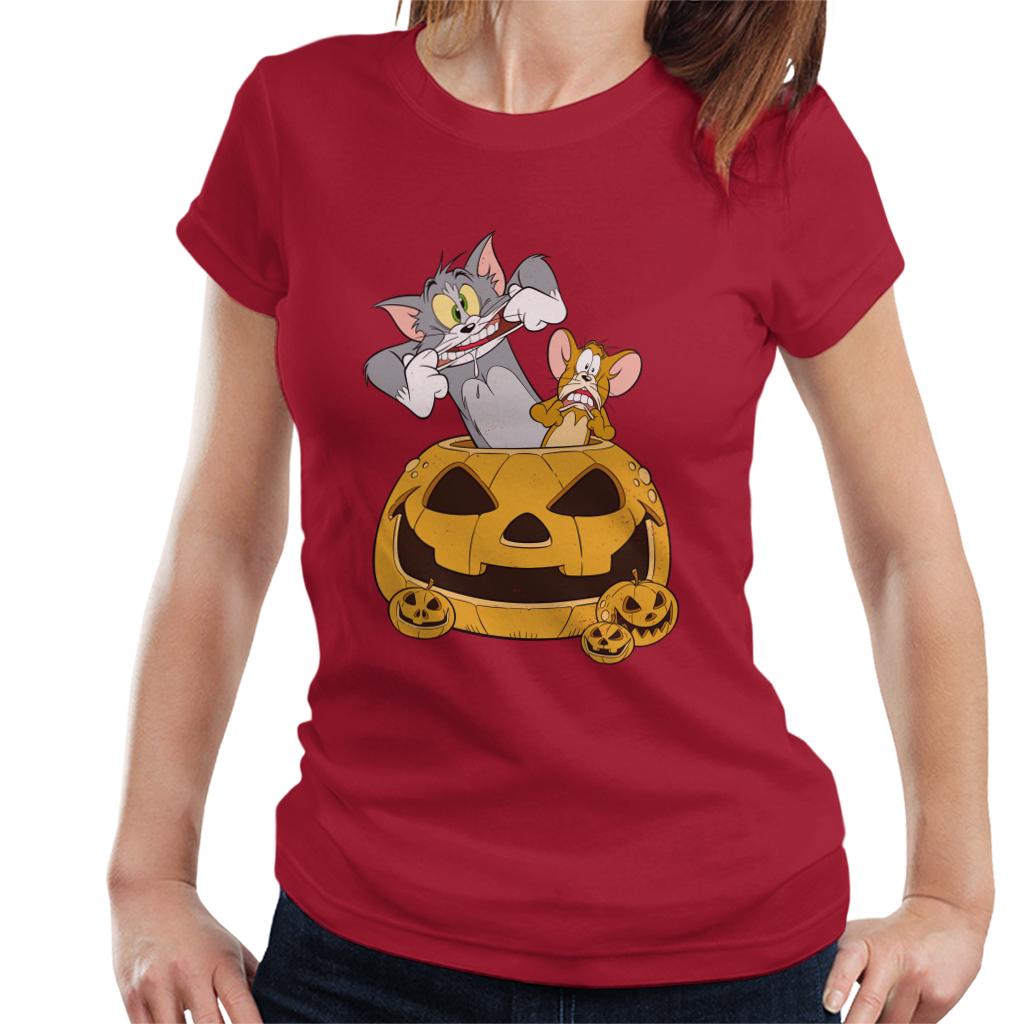 Tom and Jerry Halloween Pumpkin Face Women's T-Shirt product image 4