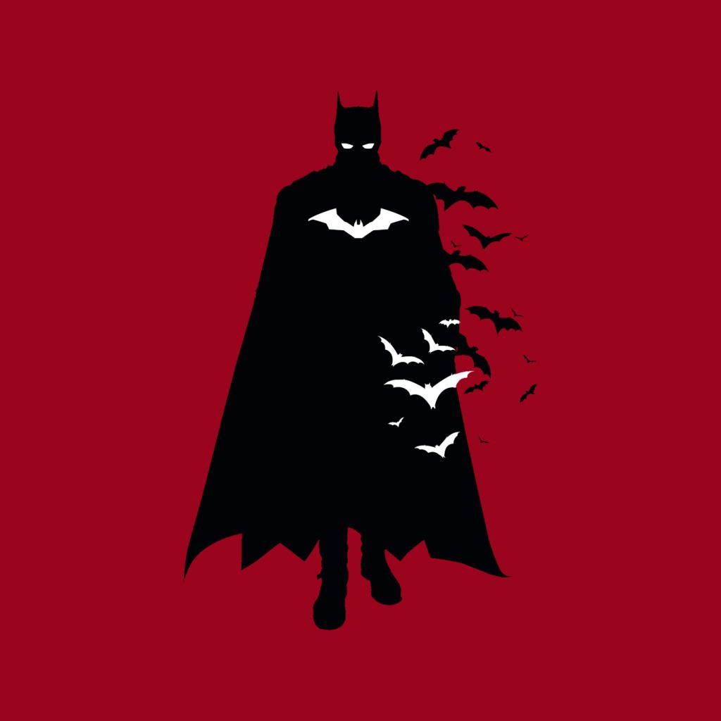The Batman Silhouette White Bats Women's T-Shirt product image 7