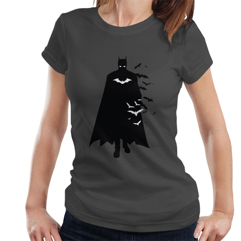The Batman Silhouette White Bats Women's T-Shirt product image 1