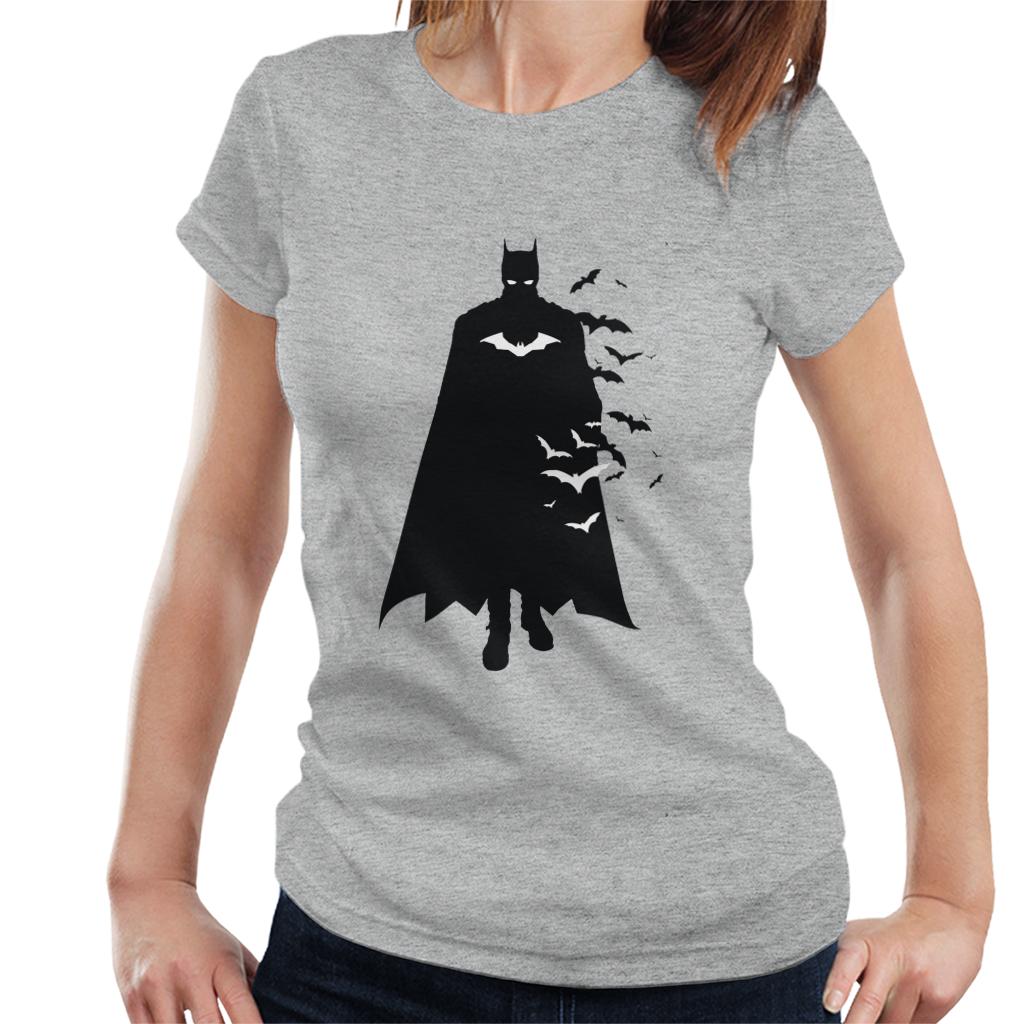 The Batman Silhouette White Bats Women's T-Shirt product image 4
