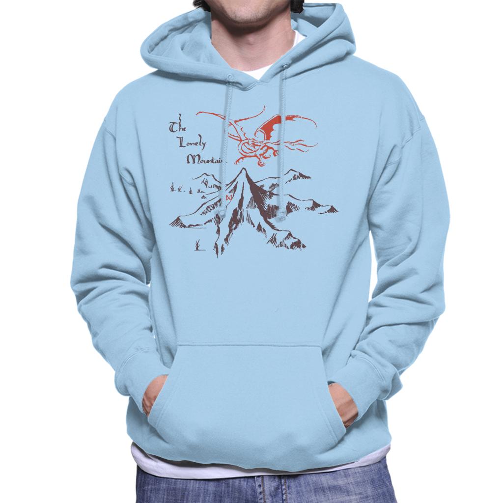 The Hobbit Lonely Mountains Men's Hooded Sweatshirt product image 6