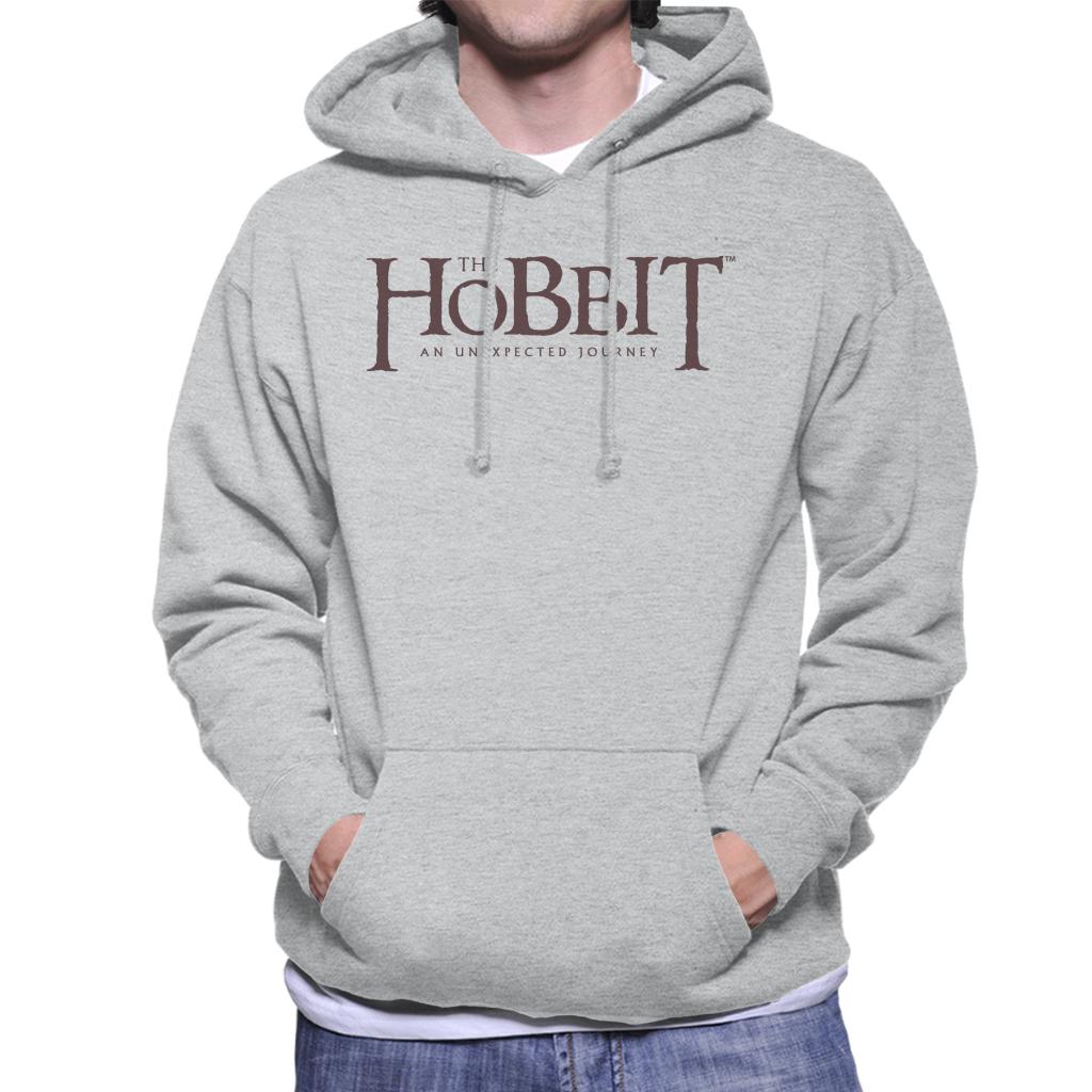 The Hobbit An Unexpected Journey Text Logo Men's Hooded product image 1