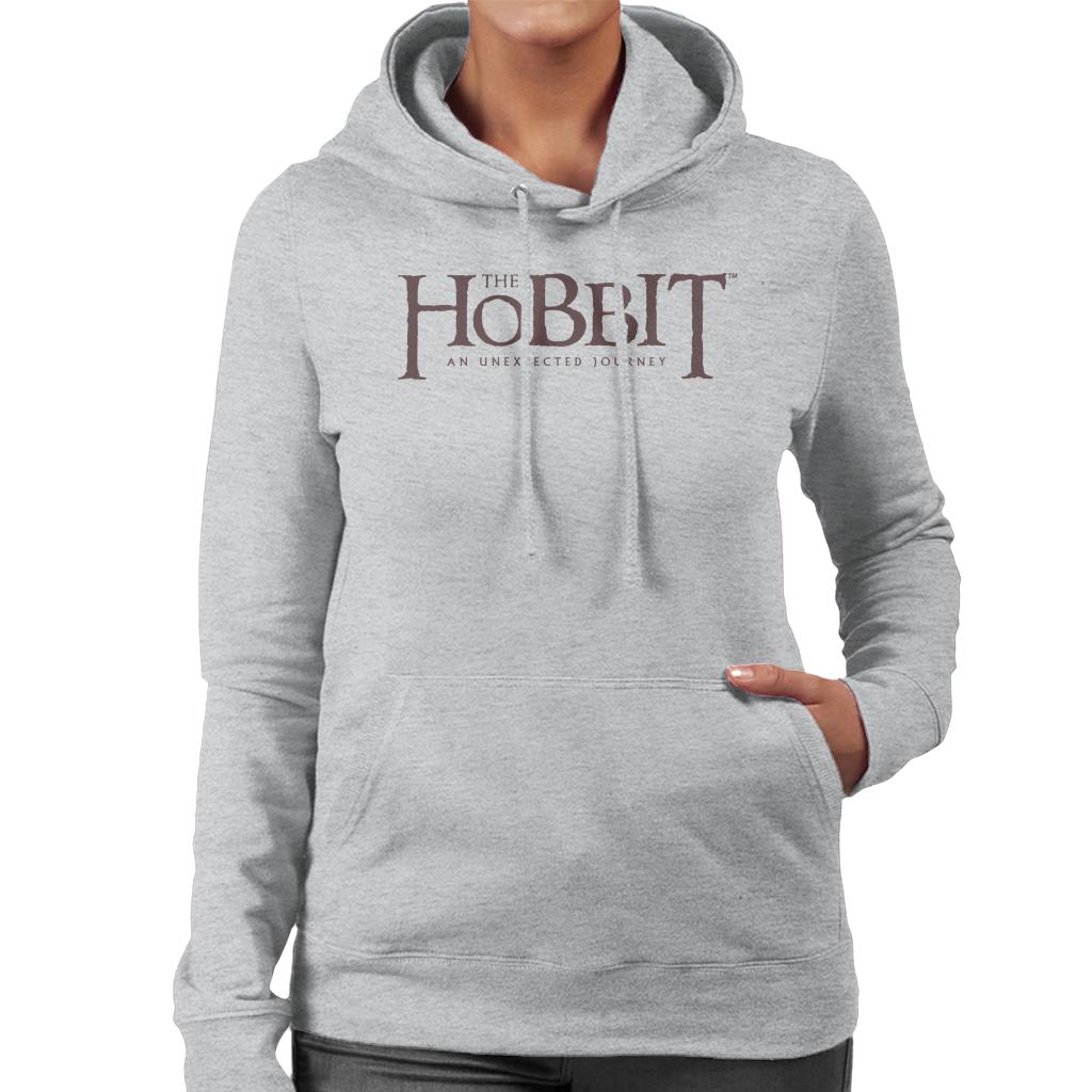 The Hobbit An Unexpected Journey Text Logo Women's Hooded product image 1