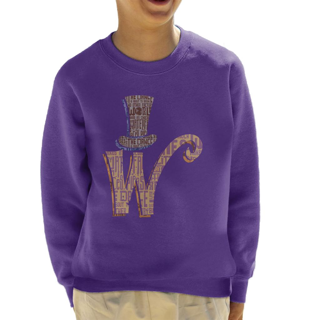 Willy Wonka and The Chocolate Factory Top Hat W Kid's Sweatshirt
