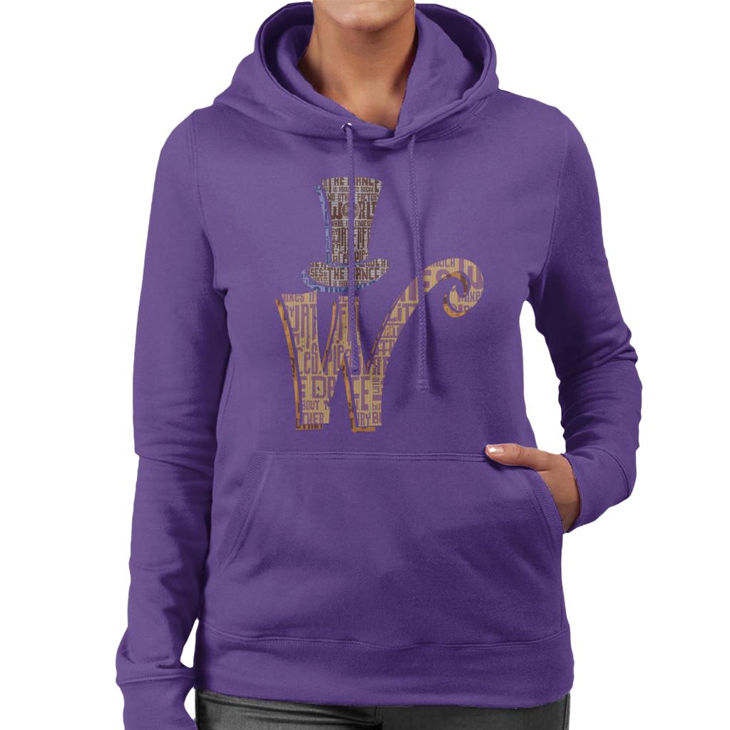 Willy Wonka and The Chocolate Factory Top Hat W Women's Hooded Sweatshirt