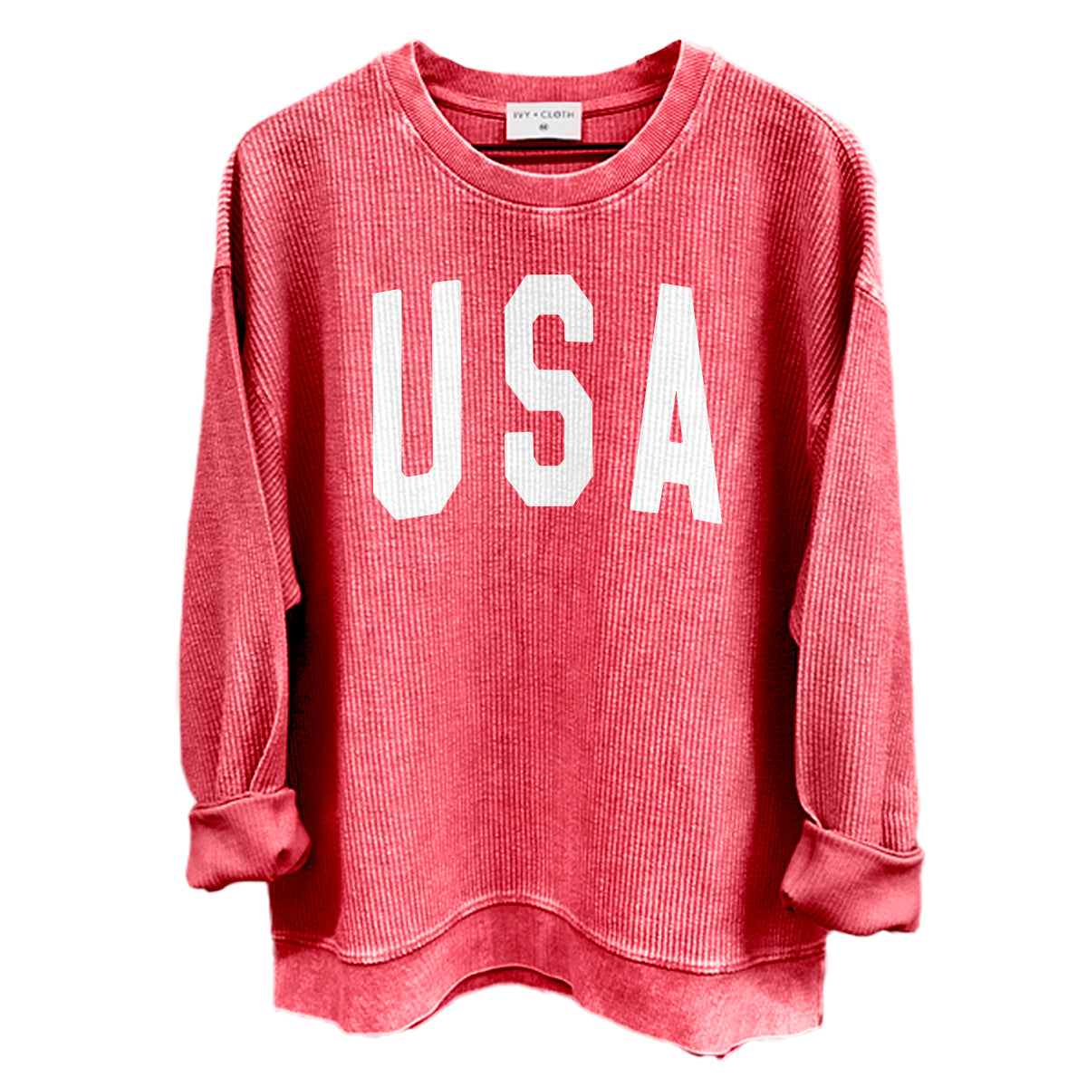 USA Collegiate Solid White (Front)
