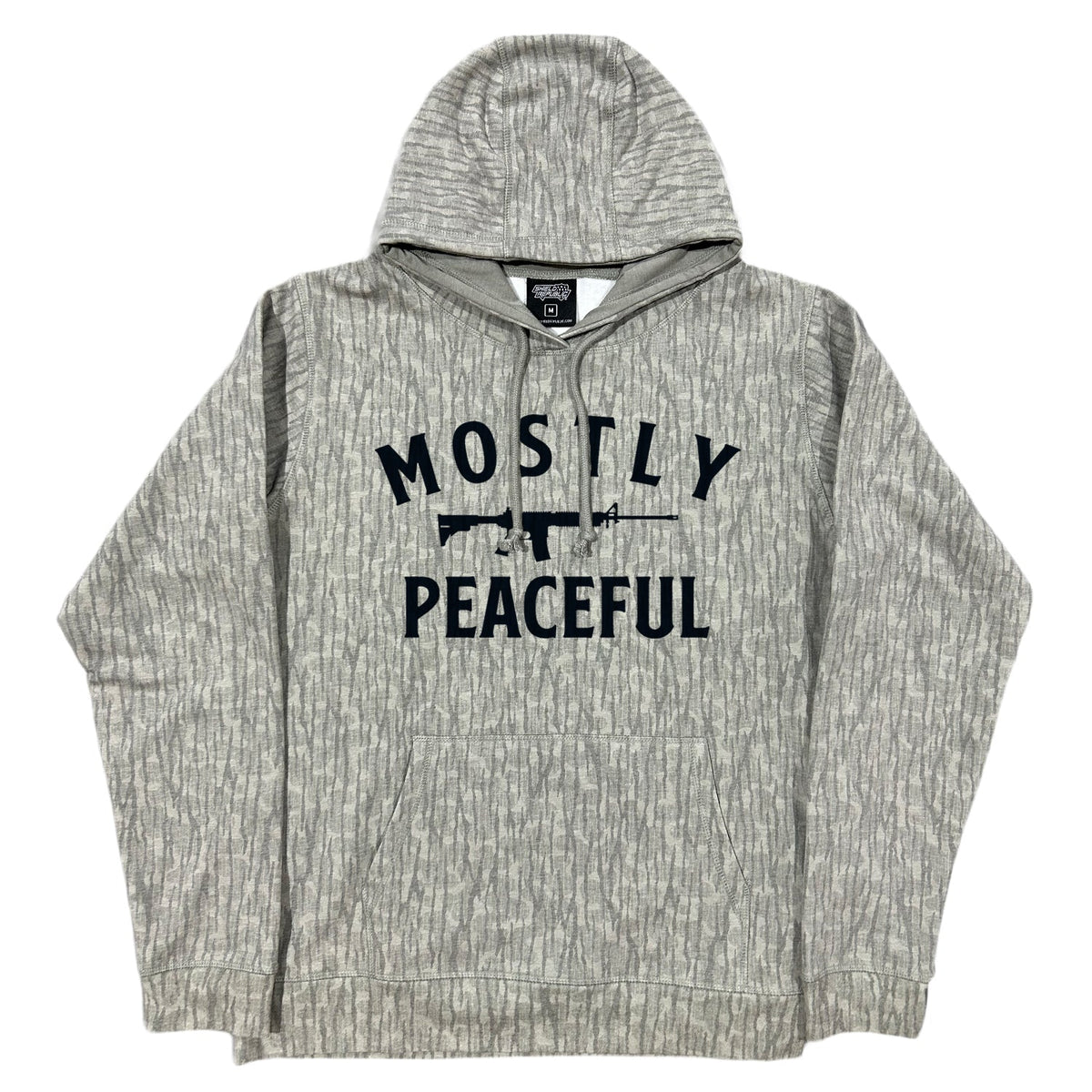 Mostly Peaceful (Black) Lightweight Hoodie product image 2