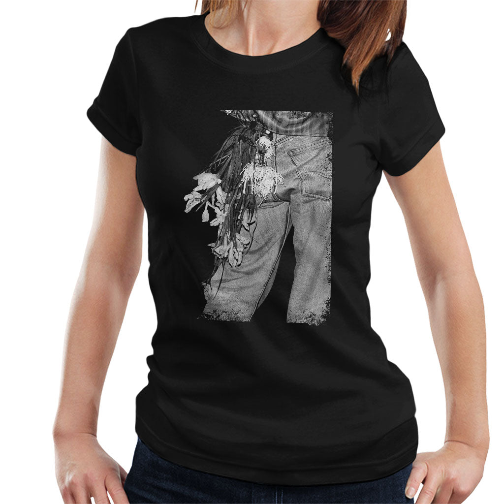 The Smiths Morrissey Flowers In Back Pocket Women's T-Shirt product image 1
