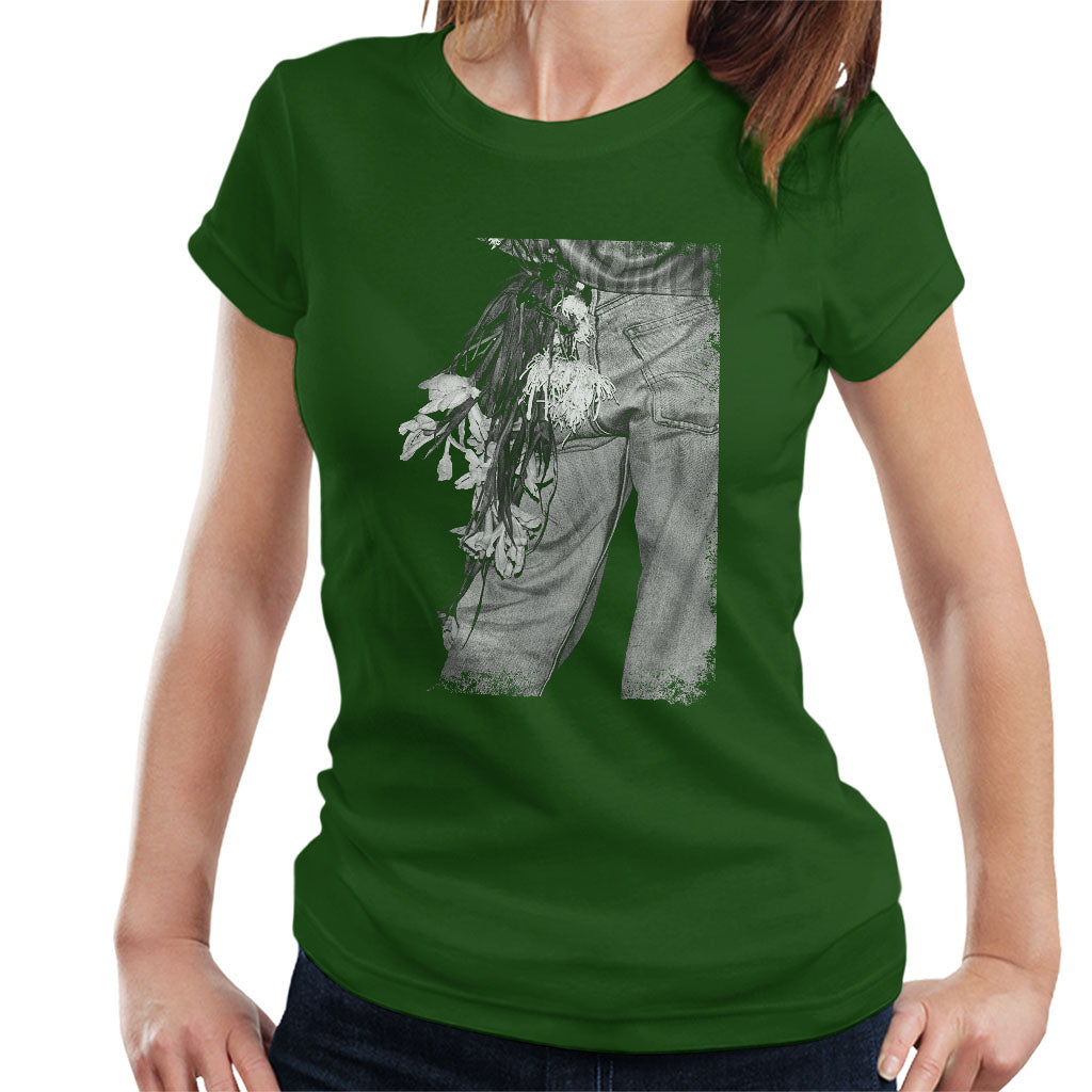 The Smiths Morrissey Flowers In Back Pocket Women's T-Shirt product image 4