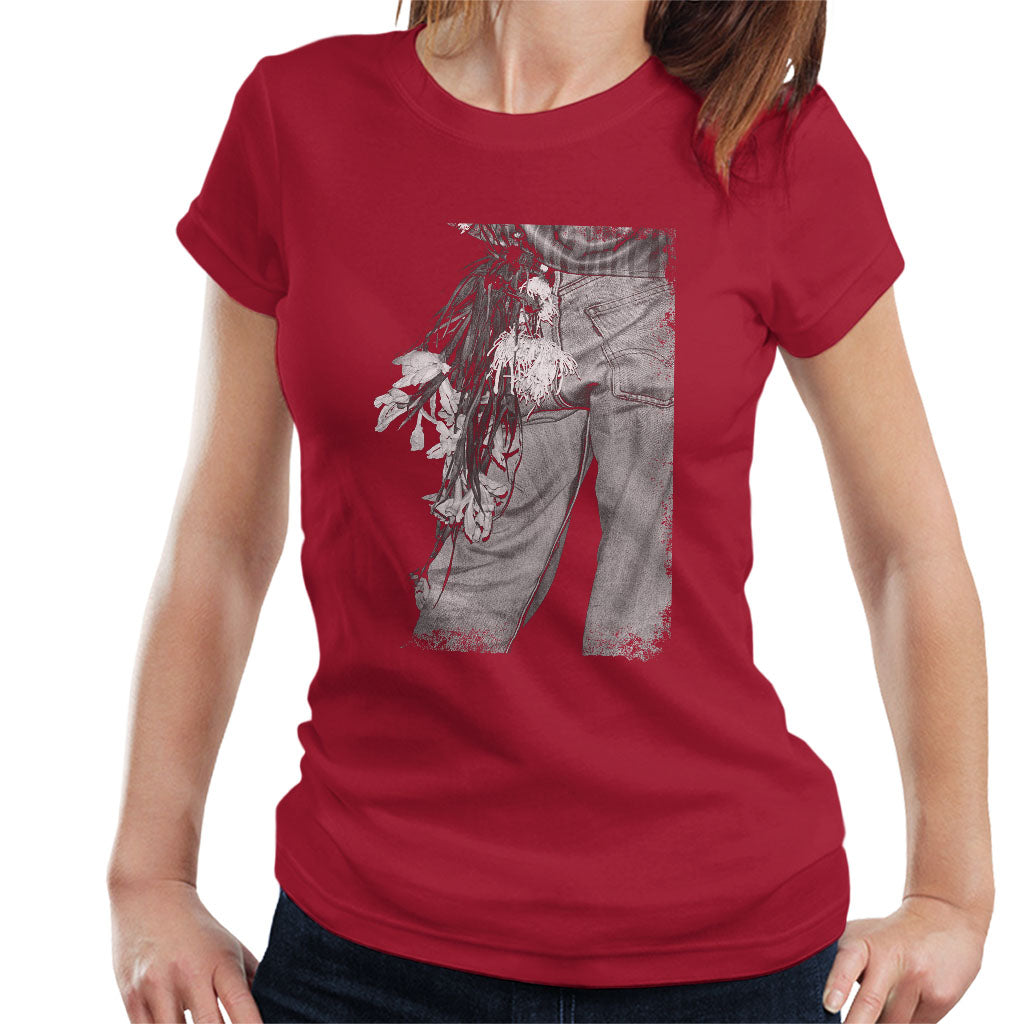 The Smiths Morrissey Flowers In Back Pocket Women's T-Shirt product image 6