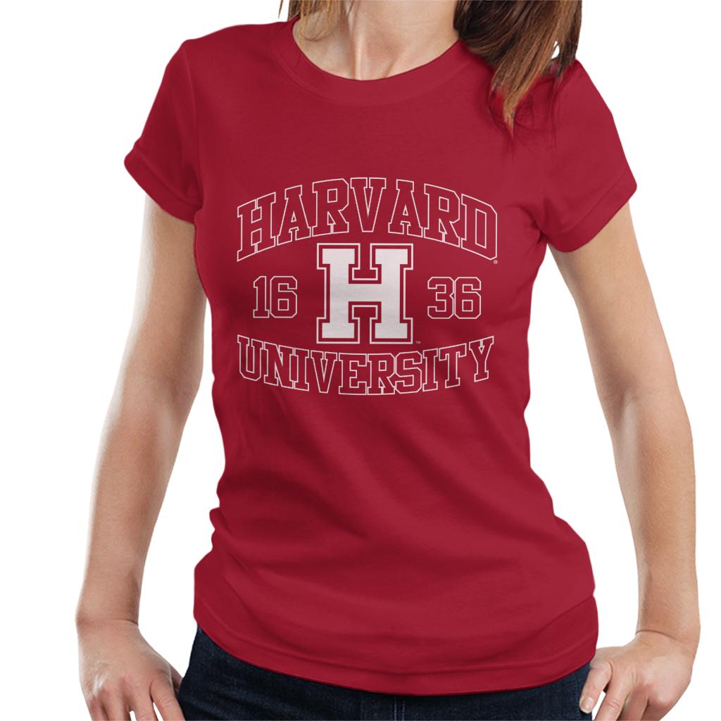 Harvard University 1636 Sports Text Logo Women's T-Shirt product image 4