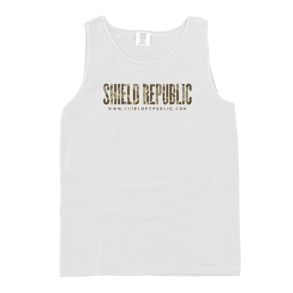 Shield Republic Duck Camo Banner Text (Front)