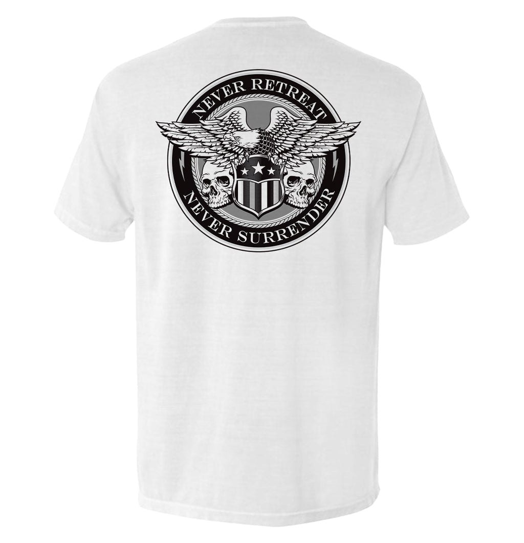 Never Retreat Never Surrender Skulls