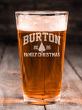 Christmas Varsity : Pint Glasses - Engraved