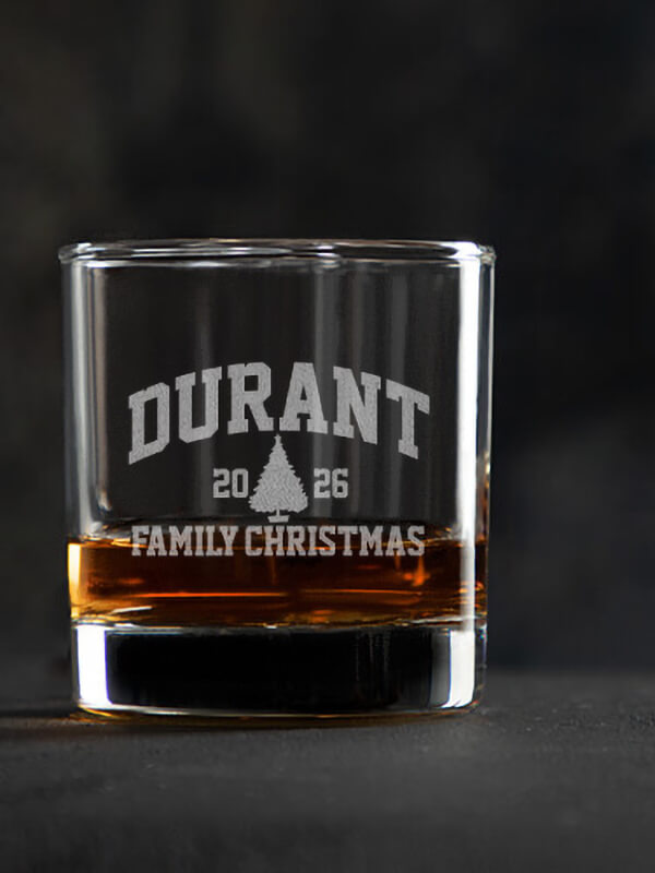 Christmas Varsity : Rocks Glasses - Engraved