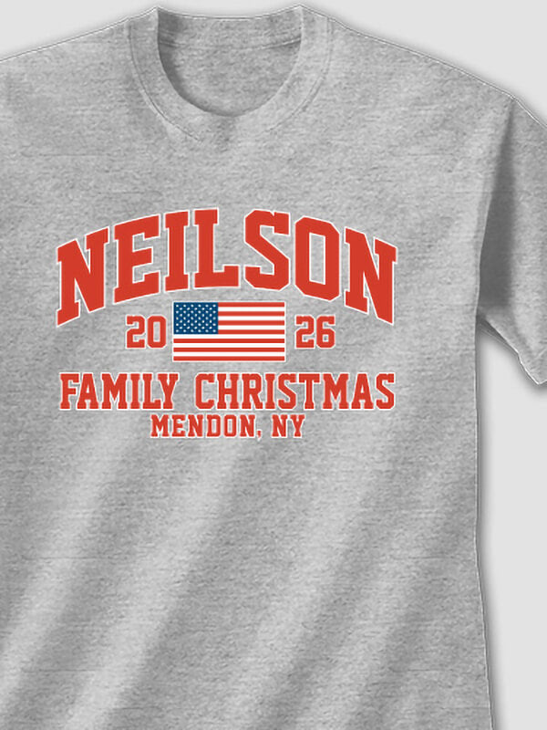 American Christmas Varsity : Printed T-Shirts