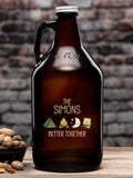 Better Together Camping : Beer Growlers - Color Printed