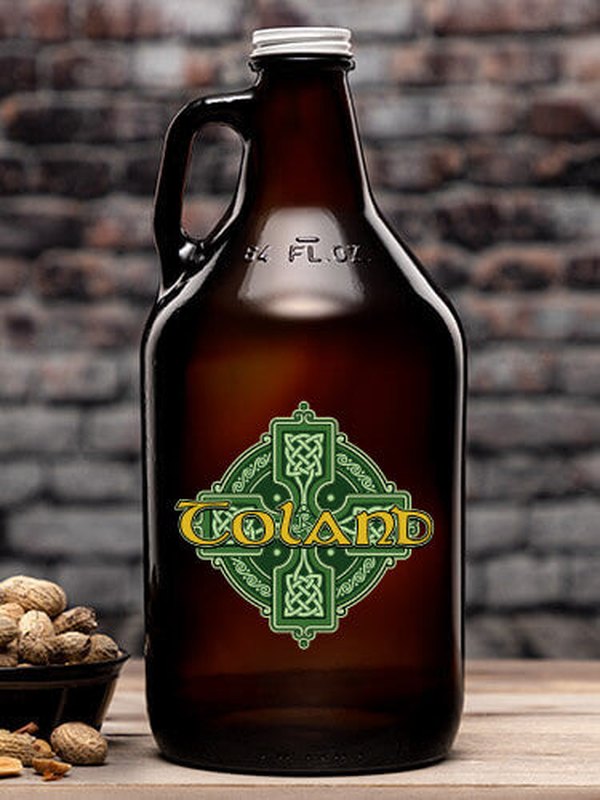 Celtic Cross : Beer Growlers - Color Printed