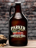 Christmas Tree Farm : Beer Growlers - Color Printed